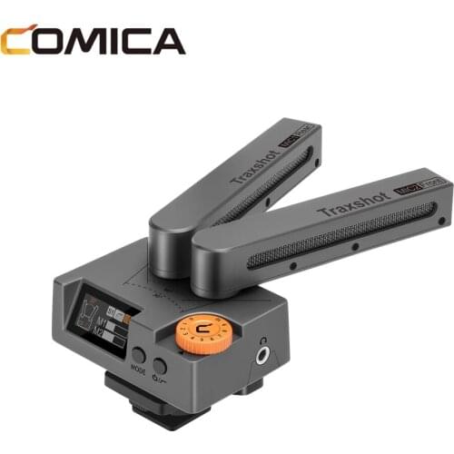 Comica Traxshot Professional Super Cardioid Microphone All-in-One Shotgun Mic Transformable Video Microphone for Phone Camera