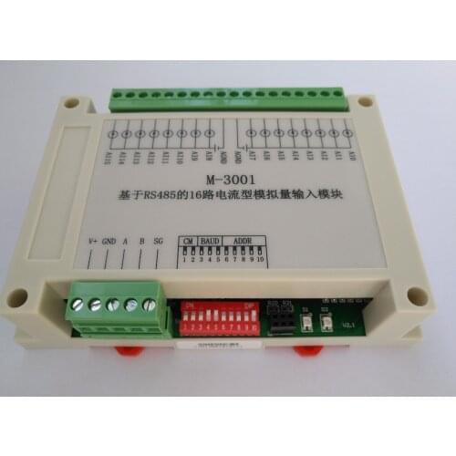 RS485 Current Acquisition Module Modbus RTU Communication Board Card 16 Channel Analog Input
