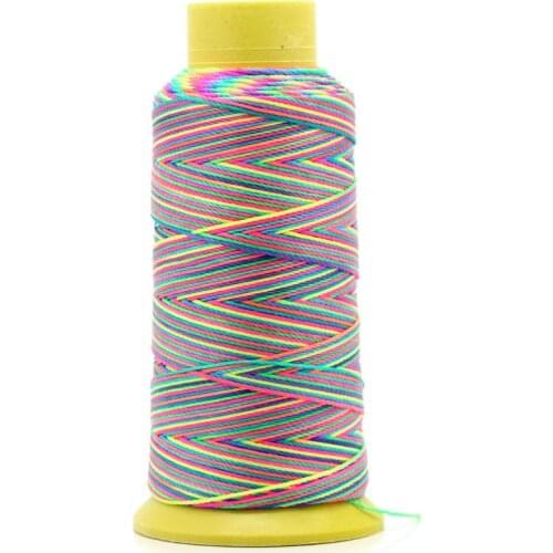 Doreen Box Lovely Cotton Woven Cord/Thread Multicolor 0.6mm,1Roll(approx 180m) (B25056)