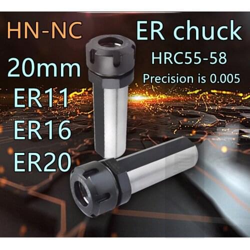 SL20-ER20-60L SL20-ER16-60L SL20-ER11-60L HN-NC TOOLS HRC55-58 High precision 0.005 ER chuck Free shipping