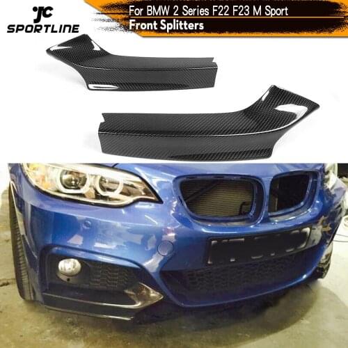 Carbon Fiber / FRP for BMW 2 Series F23 F22 M Sport Front Bumper Lip Splitters Winglet M235i M240i Coupe Convertible 2013 - 2017
