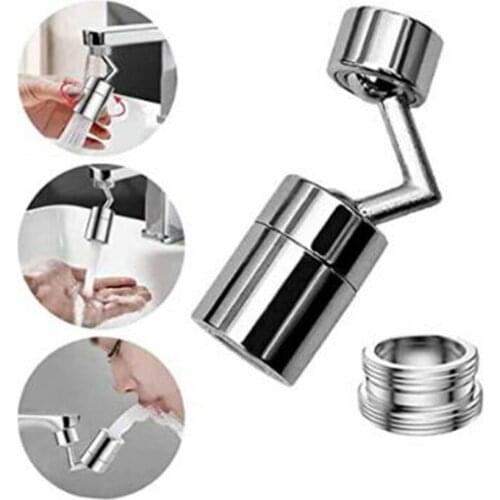 Universal Splash 720° Rotatable Faucet Filter Swivel Head Water Saving Adapter