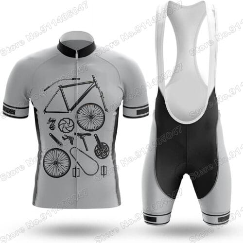 2021 Bike Components Mens Cycling Jersey Set Summer Clothing Road Bike Shirts Suit Bicycle Bib Shorts MTB Wear Maillot Ropa