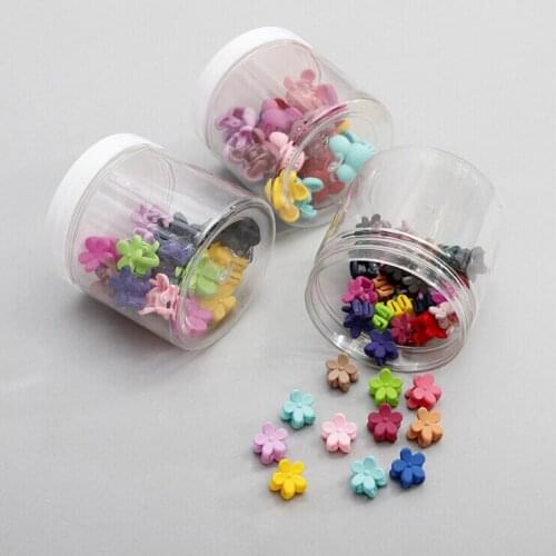 1Box Cute Flower Cartoon Mini Hair Claw Clip Girls Kids Accessories For Children Hair Bows Barrette Hairclip Ornaments Headdress