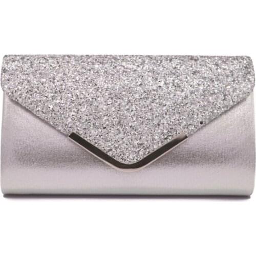 Women Evening Clutch Bags Sequins Clutch Female Crystal Day Wedding Purse Party Shoulder Chain Handbags
