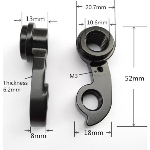 1pc CNC Bicycle derailleur hanger For Btwin GT Ruckus Haibike Hercules KHS Mondraker Mongoose Radon Staiger Winora MECH dropout