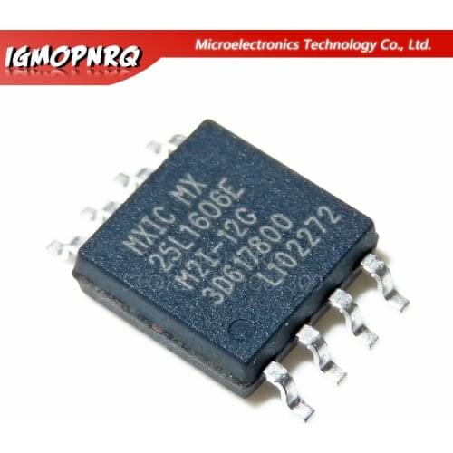 10PCS MX25L1606EM2I-12G SOP MX25L1606 SOP8 25L1606EM2I SOP-8 25L1606EM2I-12G 25L1606