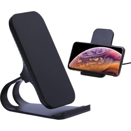 10W Wireless Charger Quick Charging Qi Certified Desk Stand Wireless Charger with One Meter Lighting to USB Cable