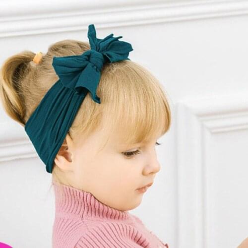27 colors available cute fashion European and American Baby Headband Baby Hair Band Super Soft Elastic Nylon Hair Band
