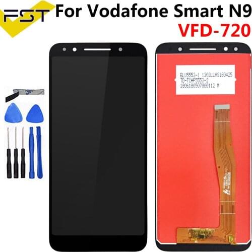 5.5''For Vodafone Smart N9 VFD-720 VFD 720 VFD720 LCD Display+Touch Screen Phone Digitizer Assembly Replacement Parts With Tools