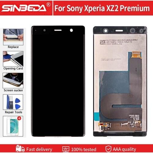5.8" Original LCD For For Sony Xperia XZ2 Premium Dual H8166 LCD Display Touch Screen Digitizer XZ2 For Sony XZ2P LCD Screen