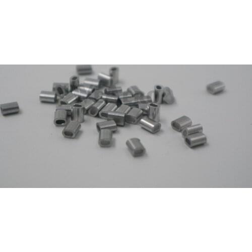 50pcs*Aluminum Clip for Steel Wire/ Dragline D0.8-1mm