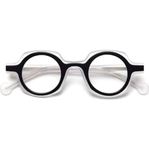 80139 Acetate Handmade Retro Glasses Frame Men Women Optical Fashion Computer Eyeglasses