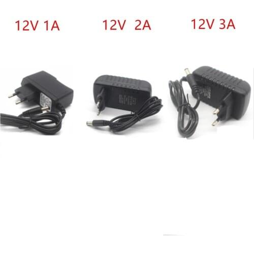 Power Adapter DC12V 5V 1A 2A 3A 5V 12V Adaptor Power Switching Charger Supply EU US Plug 220V To 12V For Led Strip Light Lamp