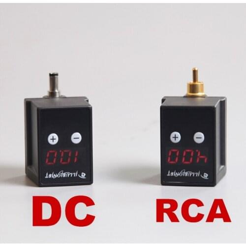 Newest Wireless Power Supply Mini Tattoo Power RCA/DC Connector Tattoo Supplier for Tattoo Pen Machine Free Shipping