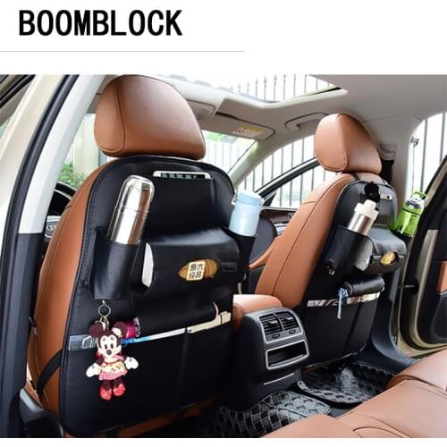 BOOMBLOCK Car Back Seat Cover Bag Phone Holder For Mazda 3 6 Toyota Avensis C-HR Peugeot 307 407 308 Alfa Romeo 159