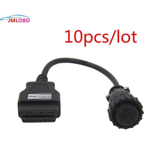 For Scania 16Pin Truck Connector 16 Pin to OBDII 16Pin Female OBD2 Extension Cable 16Pin to 16pin OBD female