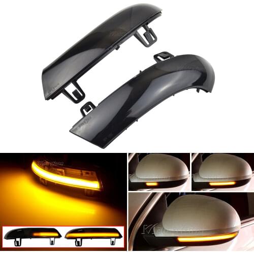 For VW GOLF 5 MK5 Jetta Passat B6 B5.5 Variant EOS Sharan Flowing Water Blinker Dynamic Side Mirror LED Turn Signal Light