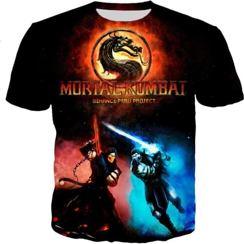 Mortal Kombat 11 3D printed T-shirt mens womens Harajuku fashion streetwear plus size streetwear anime fashion