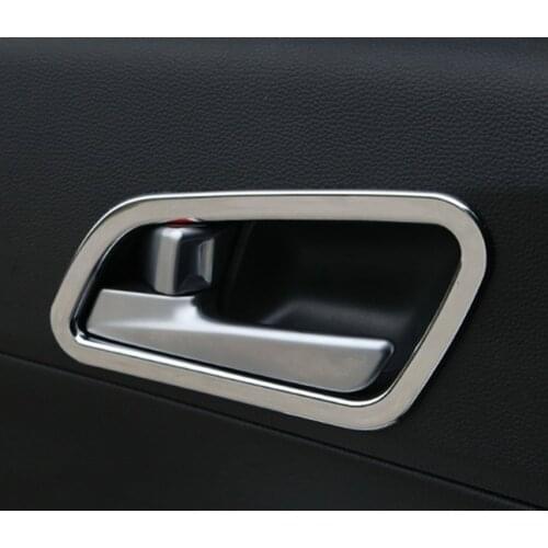 CHROME INTERIOR HANDLES BEZEL MOLDING GARNISH FOR HYUNDAI IX25 CRETA 2014 2015 2016 2017 ACCESSORIES CAR STYLING