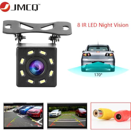 Jansite Waterproof rear view camera Reversing Parking line 8 LED 170 degree viewing angle night vision car camera backup camera
