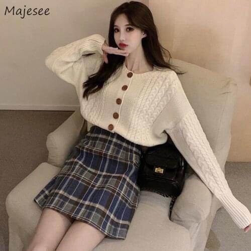 Cardigans Women O-neck Batwing Sleeve Single Breasted Loose Knitted Solid All-match Gentle Sweet Preppy Girls Lady Chic Sweaters