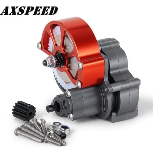 AXSPEED SCX10 Gearbox Metal Reverse Transmission Gearbox with Gear for 1/10 Axial SCX10 TFL RC Crawler Car Upgrade Parts