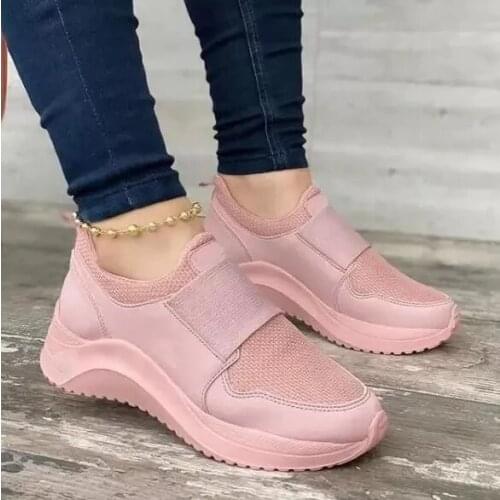 Women Sneakers Casual Shoes Mesh Lace-Up Ladies Sport Shoes Wedges Women Vulcanized Shoes Females Sneakers Zapatillas Mujer