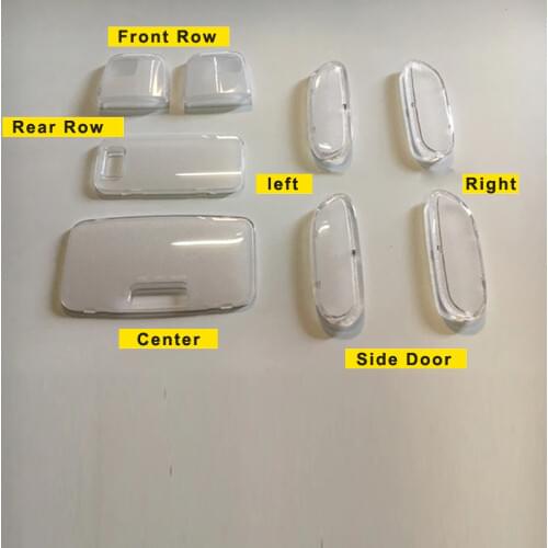 For Toyota Prado FJ120 / Lexus GX470 2003-2009 Plastic Side Door Roof Reading Light LED Bulb Lampshade Cover Kit Car Styling