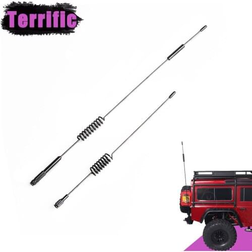 1PCS 195mm/290mm Metal Decorative Antenna for 1/10 RC Crawler Car Traxxas TRX4 Axial SCX10 90046 RC4WD D90 D110 Tamiya CC01 KM2