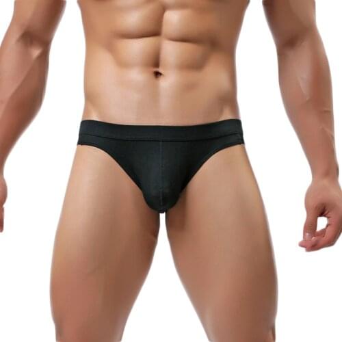 Mens Sexy Underwear Briefs Modal Soft Low Waist Jockstrap Penis Pouch Ropa Interior Calzoncillo Hombre Slip Homme Man Briefs