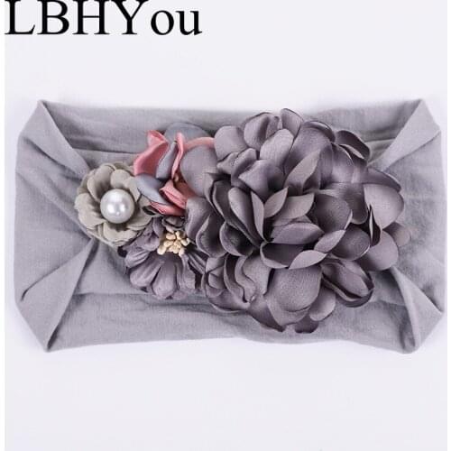 New Fashion Baby Girls Wide Nylon Headwraps Cute Super Soft Nylon Headbands Hair Accessories For Girls 6 colors