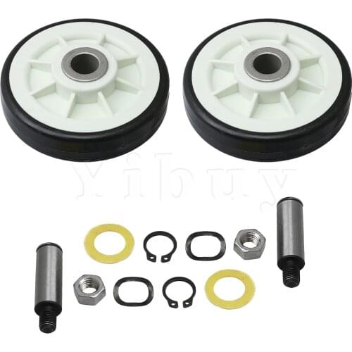 2 Pcs Drum Support Roller 303373K ER303373K Dryer Drum Roller Wheel Set