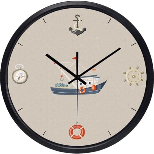 Simple Sailing Retro American Wall Clock Mediterranean
