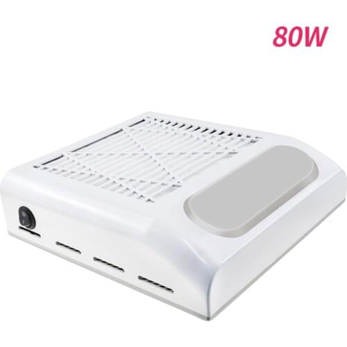 80W Powerful Nail Vacuum Cleaner Nail Dust Collector With Filter Strong Power Nail Art Tool Professional Manicure Nails Tools