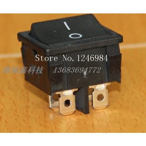 [SA]Power switch GoodPal Dual rocker switch two tranches black rocker switch toggle R13-3--100PCS/LOT