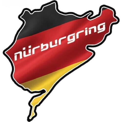 SZWL Car Sticker NURBURGRING Decal Waterproof Accessories for JDM Bumper Window Trunk Jeep Wrangler BMW VW Vinyl,13cm*12cm