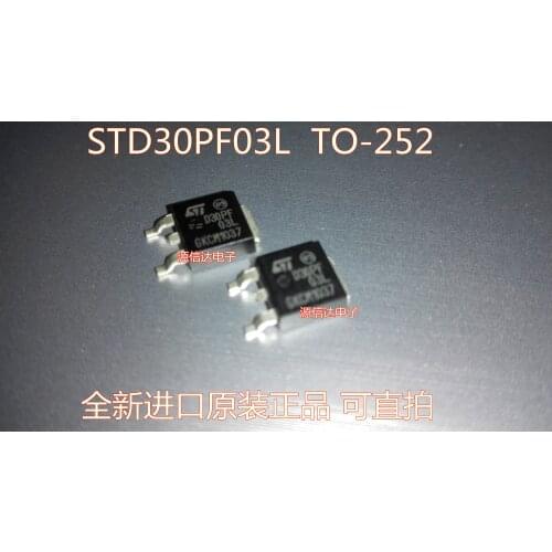 Real picture shooting of new original STD30PF03L D30PF03L 24A 30V TO-252 MOS tube