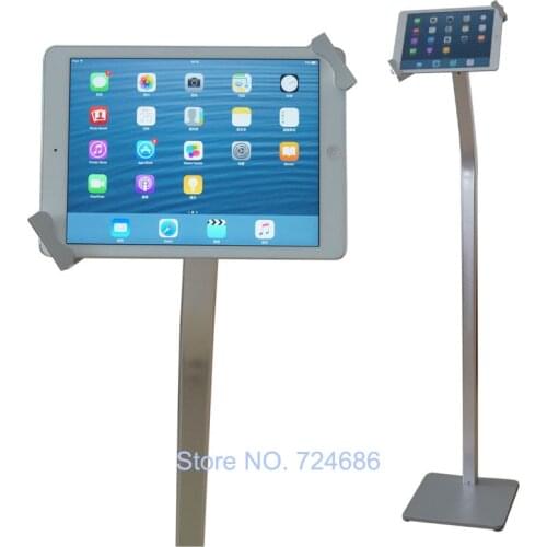 Universal 10 to 13 inch tablet security floor stand for iPad pro with lock bracket display kiosk for Surface pro