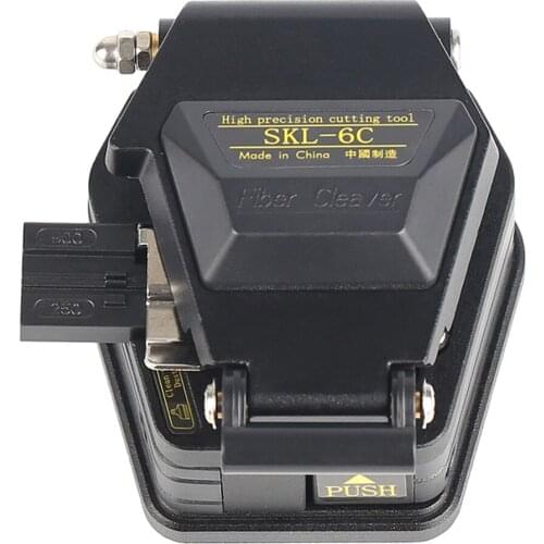 Fiber cleaver SKL-6C Fiber Optic Knife Tools High Precision cable cutting knife Meta FTTH Fiber Cleavers 16 surface blade