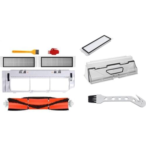 Dust Box Parts For Xiaomi Vacuum Cleaner Robotic Roborock With HEPA Filter Main Brush Dust Box For Xiaomi 1S