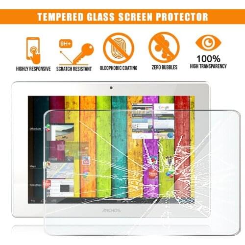 For ARCHOS 101 Titanium 10.1" Tablet Tempered Glass Screen Protector 9H Premium Scratch Resistant Anti-fingerprint Film Cover