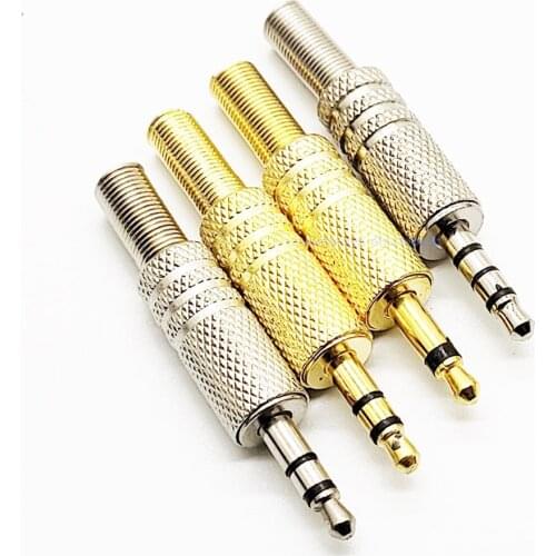 2pcs/lot 3.5mm Replacement 3.5 Male Repair Headphones Audio Jack Plug Connector Soldering for Most Earphone Jac