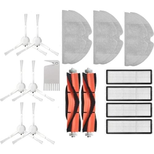Promotion!Side Brush + Hepa Filter + Mopping Cloth for Xiaomi 1C 1 C Sweeper Robot Vacuum Mop Mijia C1 Accessories (19 PCS)