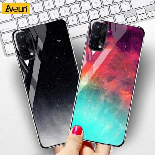 Tempered Glass Phone Case For OPPO A3S A5S K5 F5 F11 Pro A15 K7X A1K A94 A95 5G Cover For Realme Q2 Q3 X7 Pro Ultra C2 X XT Case
