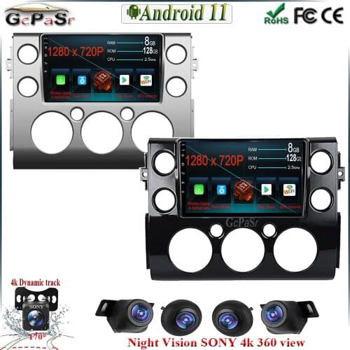 4G+128G CARPLAY Android 10 Car Radio Player for Toyota FJ Cruiser 2006-2020 GPS Navigation Car Radio Stereo WIFI