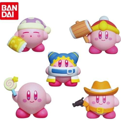 Bandai Genuine Gashapon KIRBY MUTEKI Anime Action Figure Collect Model Gacha Ornaments Toys Gifts for Kids Boys Girls