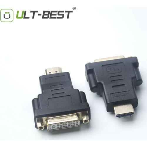 ULT-Best HDMI Male to DVI 24+5 Female Connector Adapter 1080P HDTV Converter for PC PS3 Projector TV Box