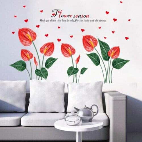 Cactus flowers, windowsill, living room, entrance, TV background wall and other decorative stickers Wall Stickers