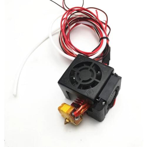12/24V 40W 3D Printer Parts 0.4mm Nozzle Hot End Extruder Kits With Cooling Fan Full Assembled Extruder Kit For Creality CR-10